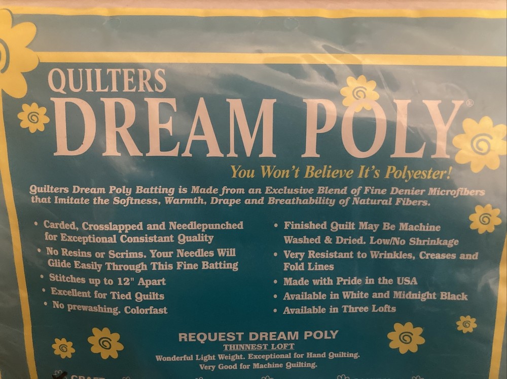 NEW Quilters Dream Poly Craft 46”x36”