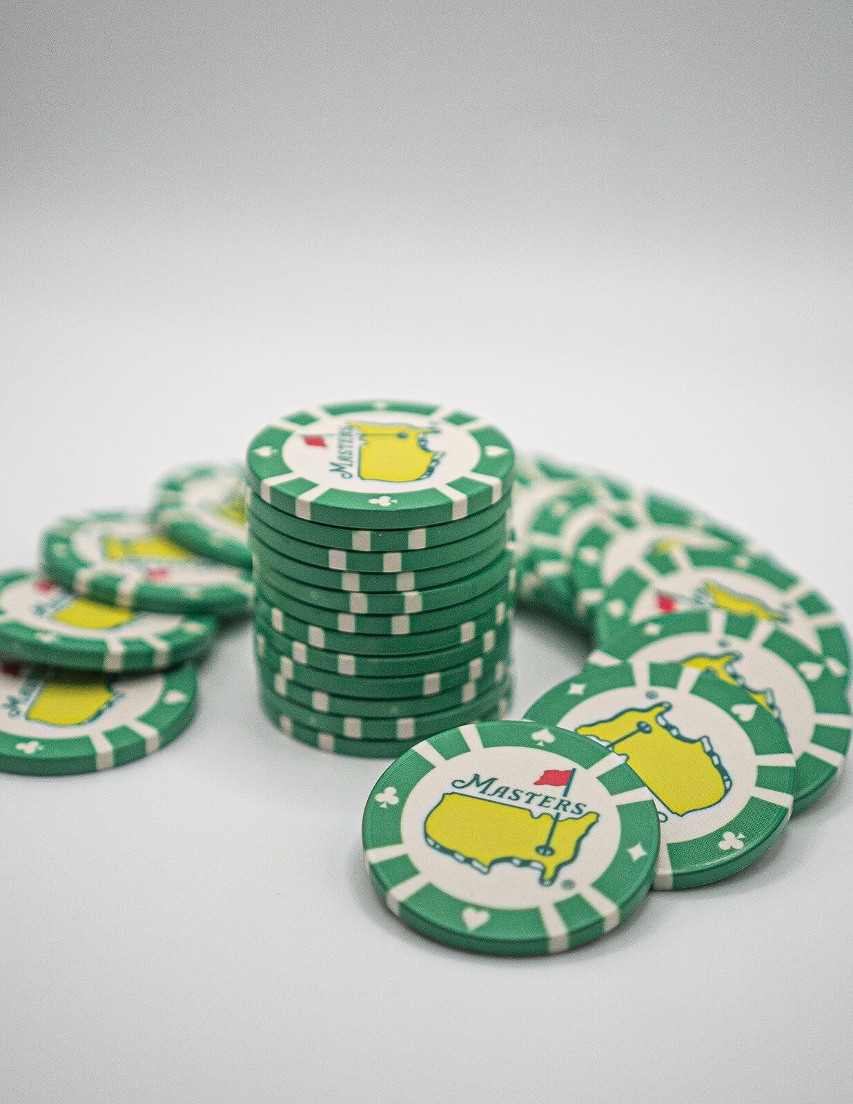 Brand New Masters Augusta National Poker Chips / Golf Ball Markers