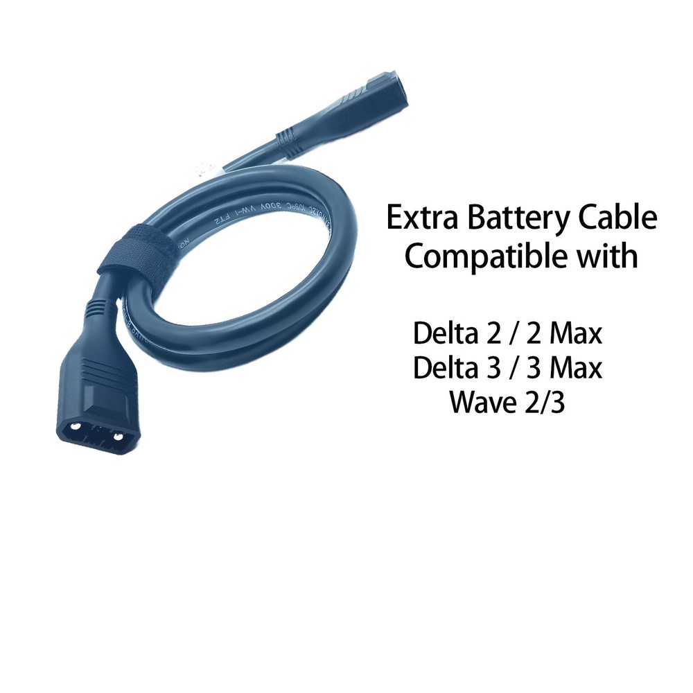 Extra Battery Cable Compatible with Ecoflow Delta 2 /3 Max  Wave 2/3  ( XT 150 )