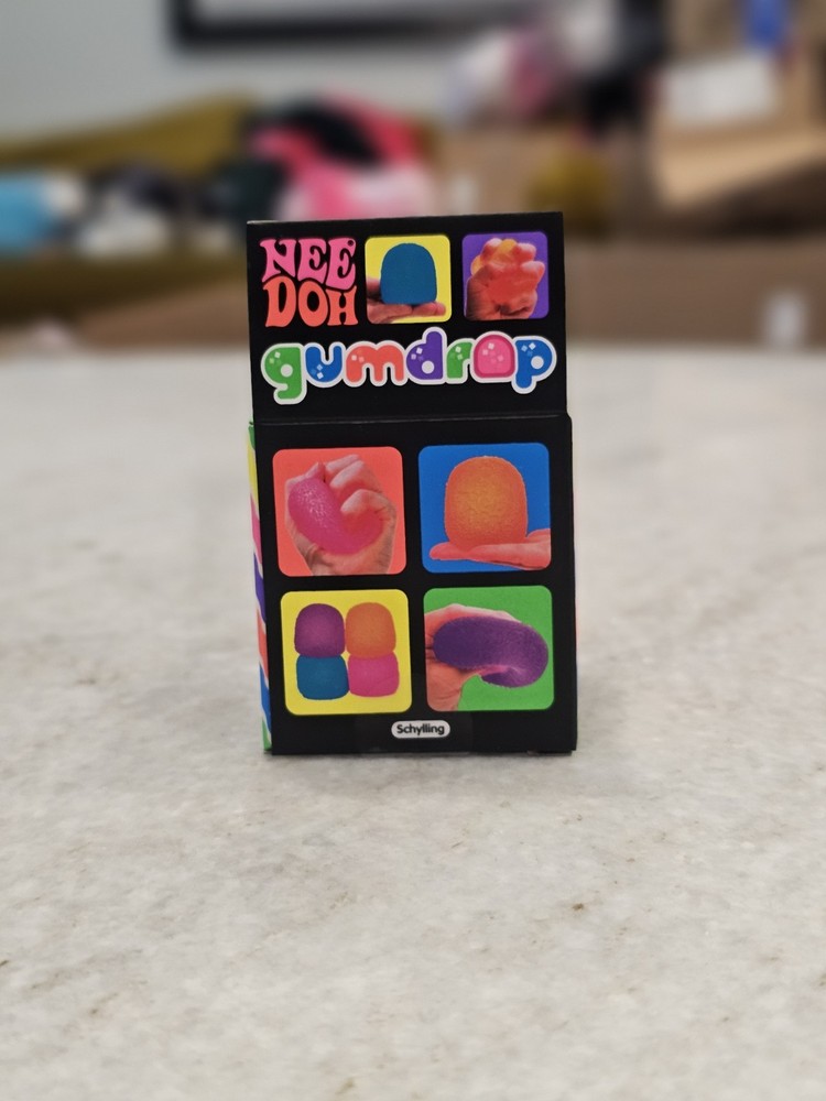 Nee Doh Gumdrop Super Solid Squish Needoh Gum Drop Orange RARE ships now easter