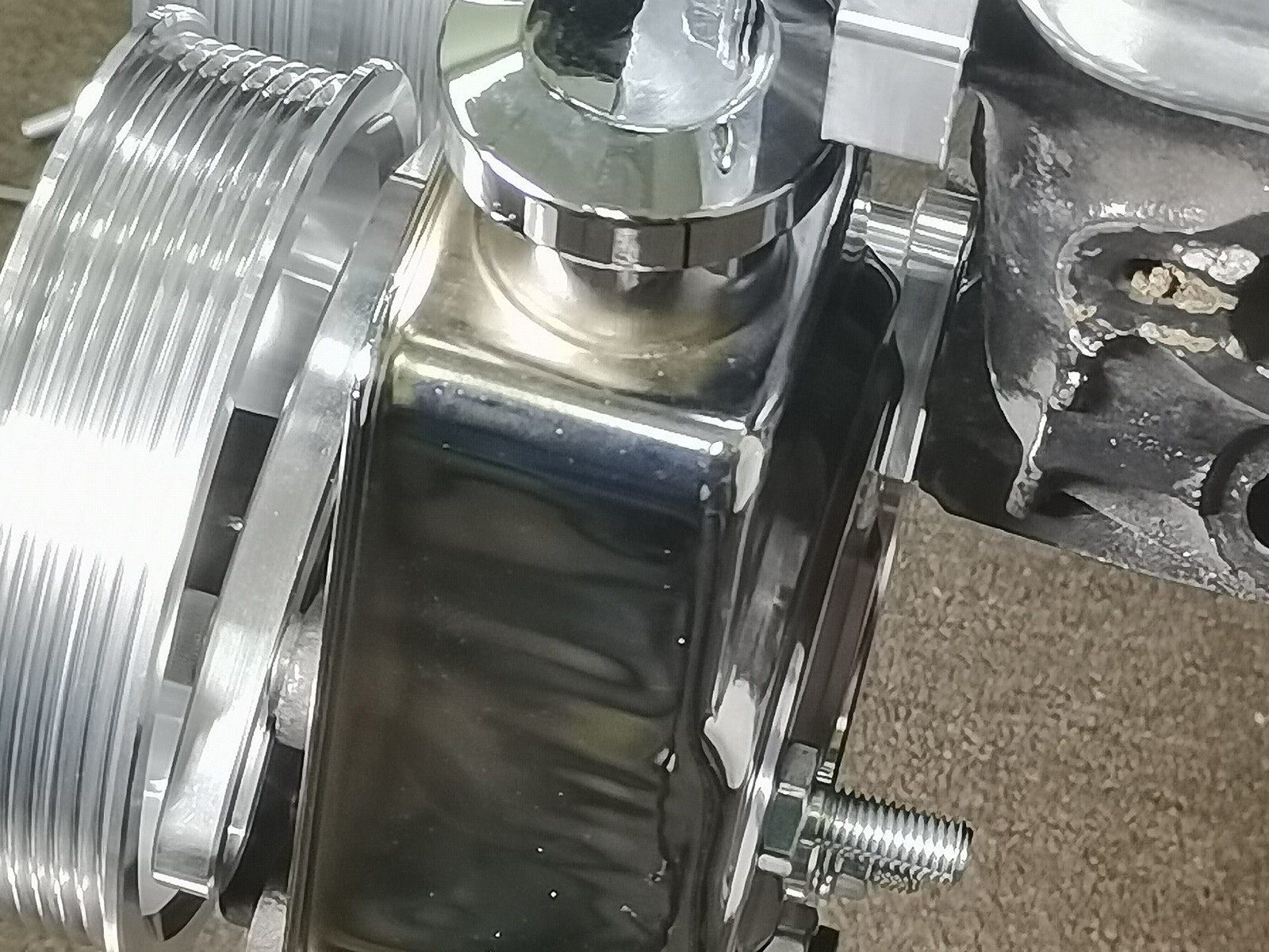 SBC Serpentine Pulley Conversion Kit Power Steering 350 400 Chevy Small Block