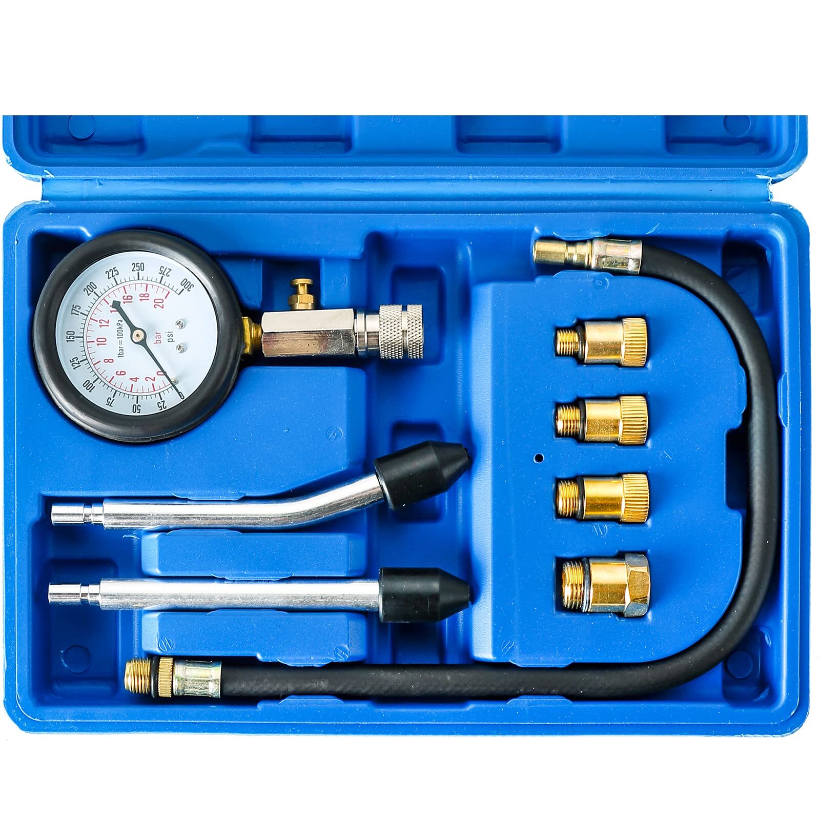 Compression Tester Automotive Tool Petrol Gas Engine Compression Gauge