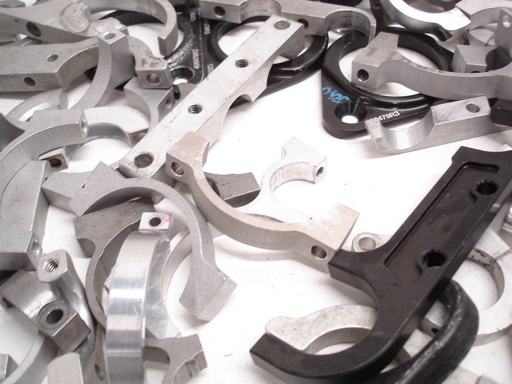 BULK 138pcs BILLET ASSORTED FIREBOTTLE / HARD LINE MOUNTING BRACKETS CLAMPS