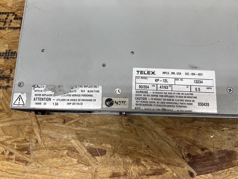 UNTESTED RTS Telex KP-12L 12 Position Key Panel Intercom System