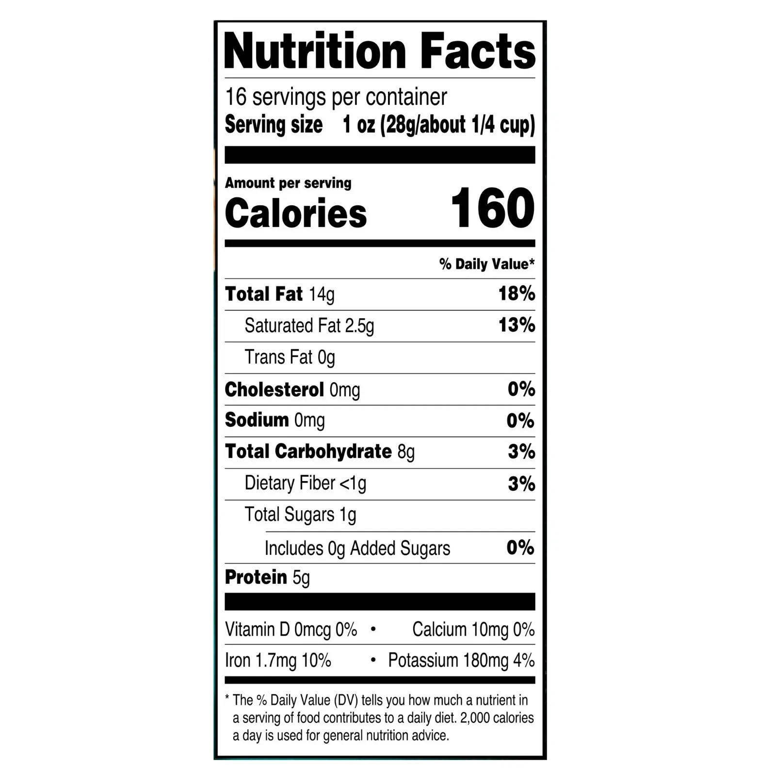 Great Value Deluxe Whole Cashews, Unsalted, 16 oz NEW