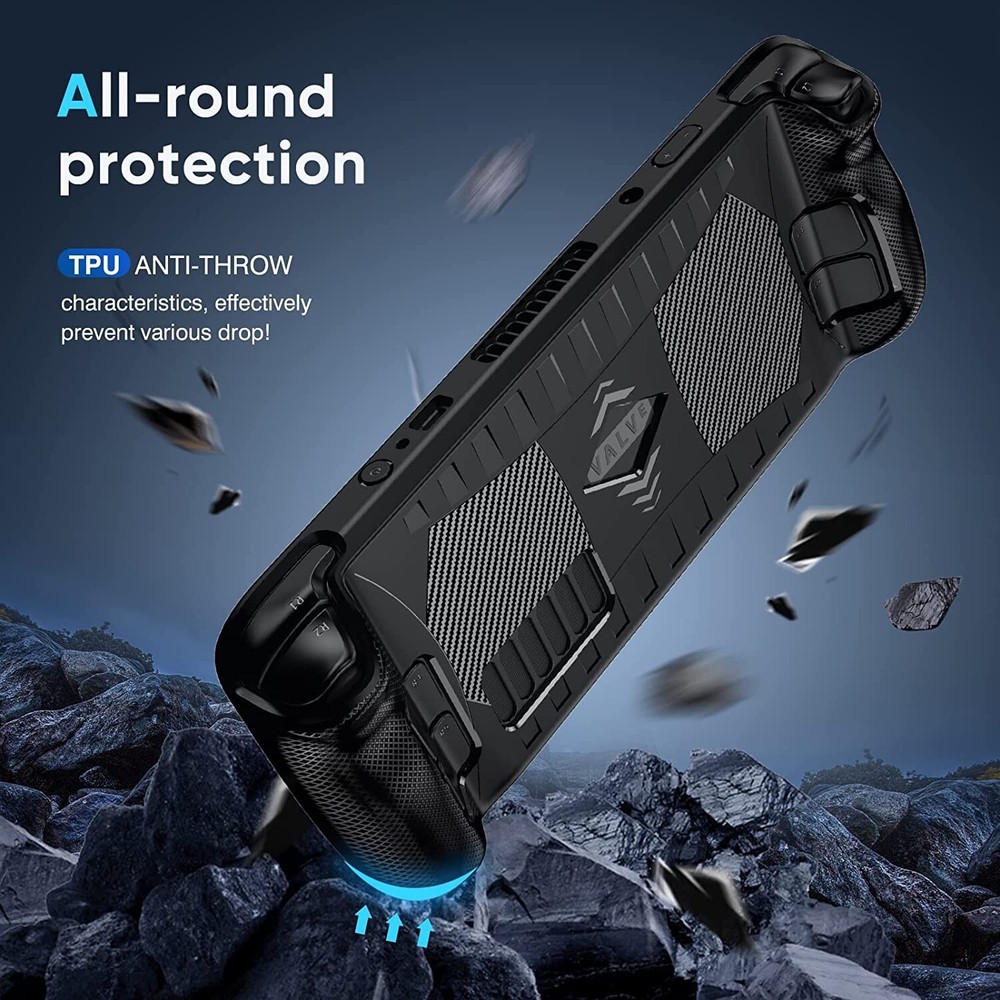Steam Deck Case Stream Deck Case with Anti-Slip Particles, Compatible with Steam