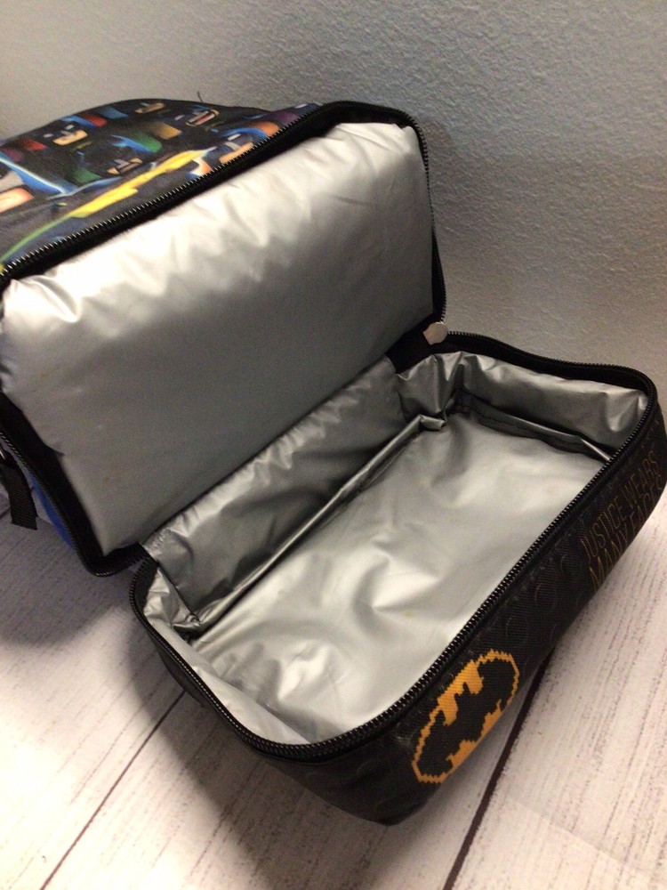 Batman Lego Dual Compartment Lunchbox Detachable Cape