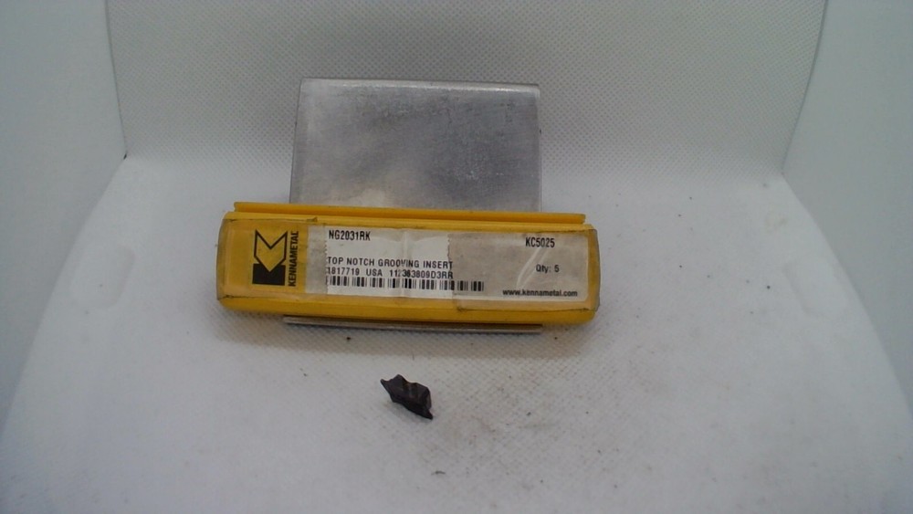 (2 Inserts) Kennametal NG2031RK KC5025 Grooving Insert: NG2031K KC5025, Solid C