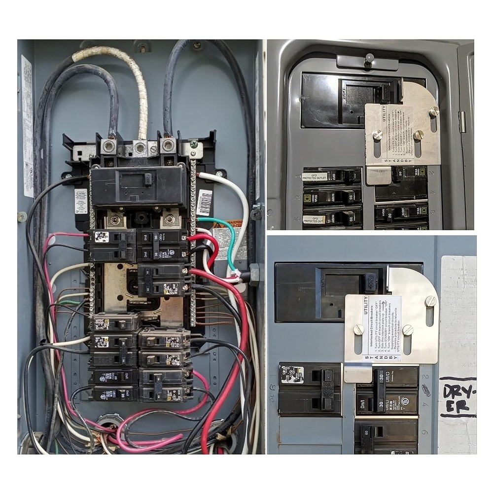Homeline Generator Interlock Kit for 150A-225A Load Centers - Safe, Durable &...