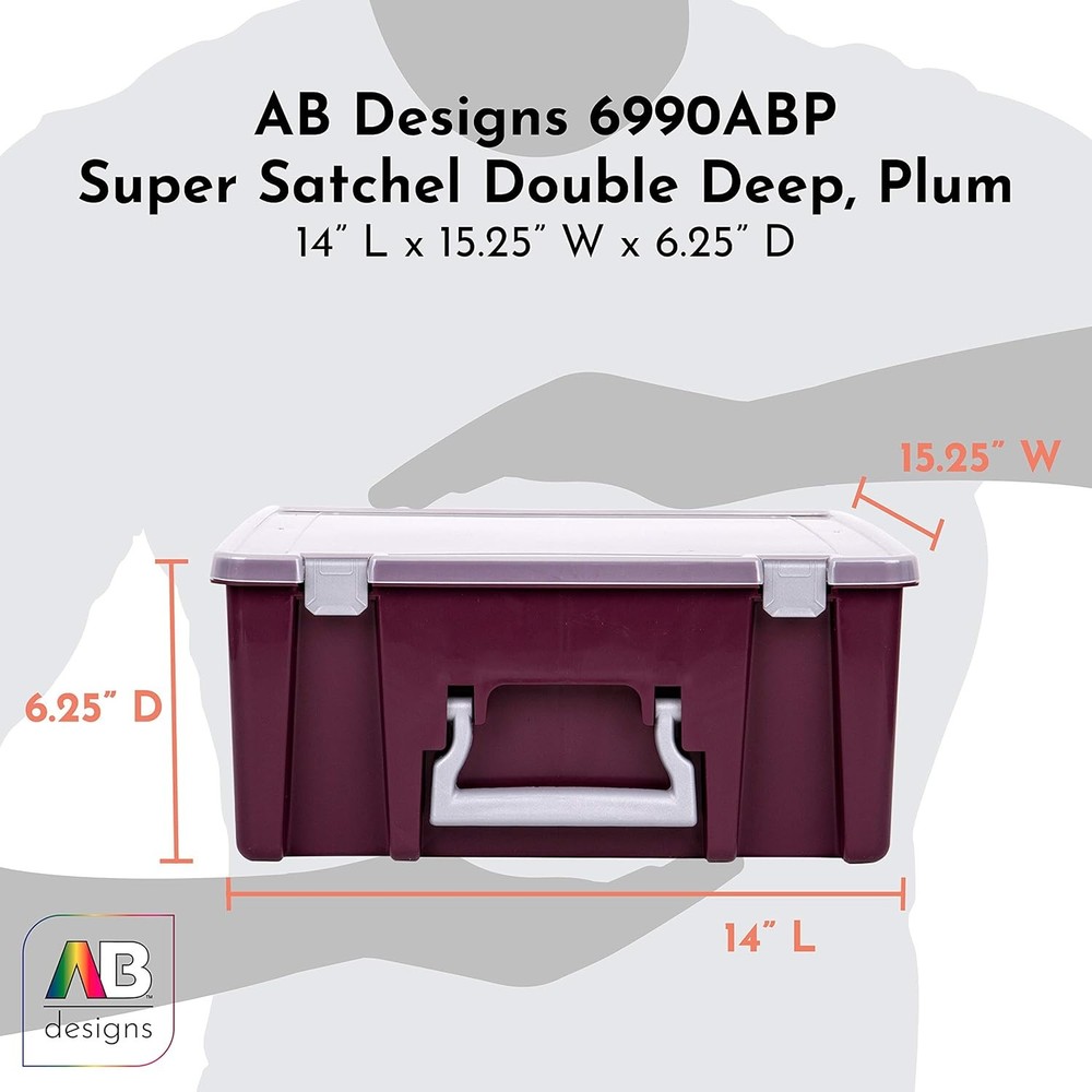 ArtBin 6990ABP Super Satchel Compartment Box - Stackable Durable Art Storage