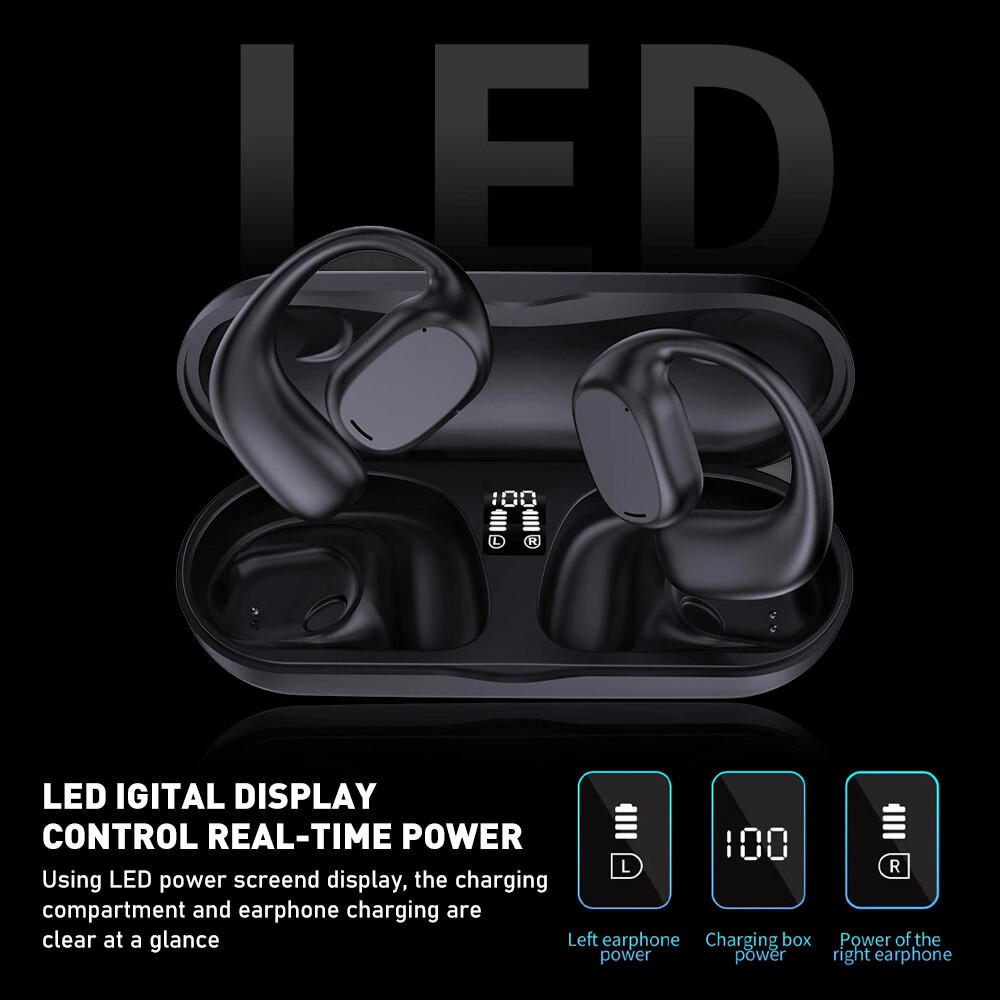 DUDAO U17H Wireless Bluetooth 5.3 Headset OWS Earphone Stereo Headphone Ear Hook