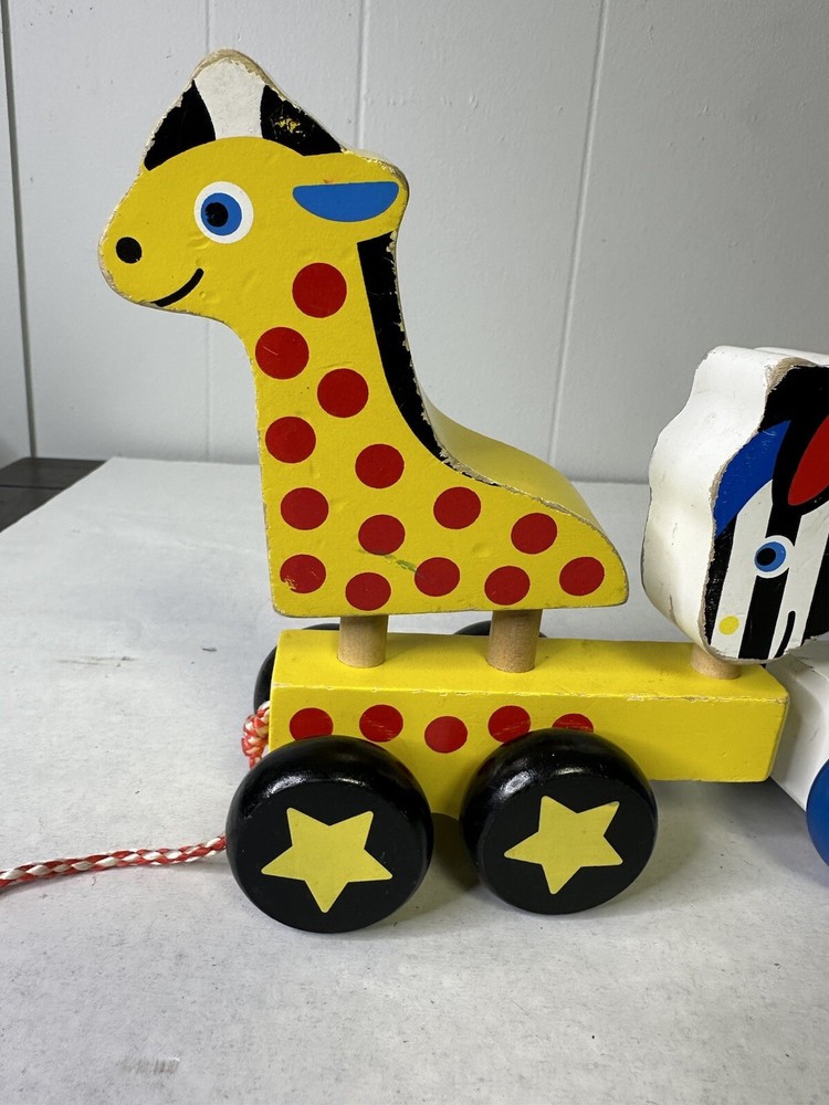 Melissa And Doug Pull Along Zoo Animals Toy