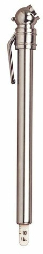 Tyre Gauge Pressure Guide 10-50psi Chrome