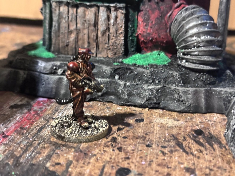 Custom Scratch-Built Wargaming Terrain – MRI-49 site: Tabletop Piece.