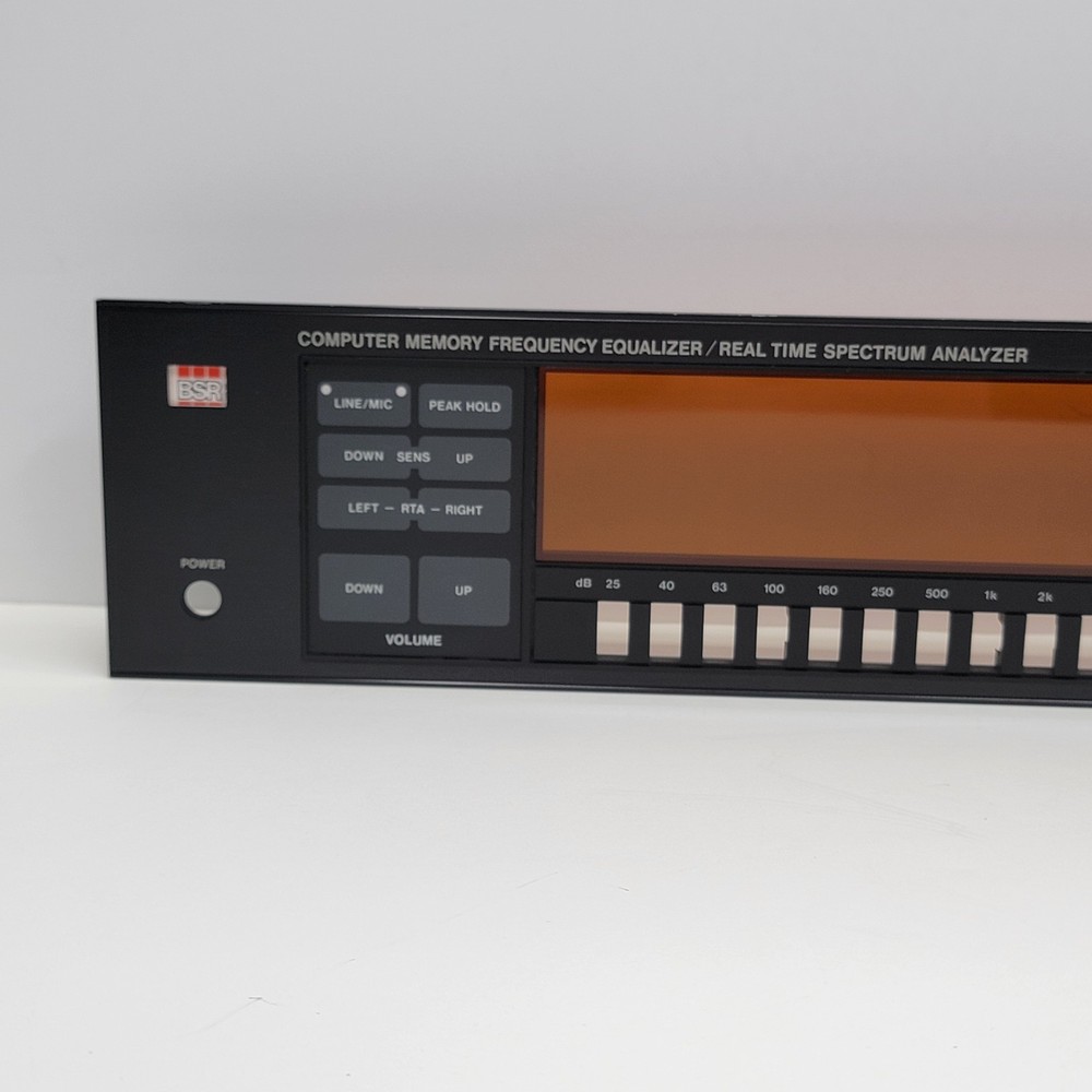 EXCELLENT - ORIGINAL FRONT PANEL REPLACEMENT PART - BSR 4000XR EQ Equalizer