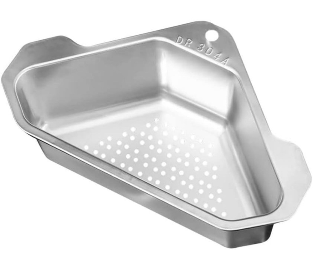 Angoily Corner Sink Strainer Triangle Basket Aluminum *No Hardware*