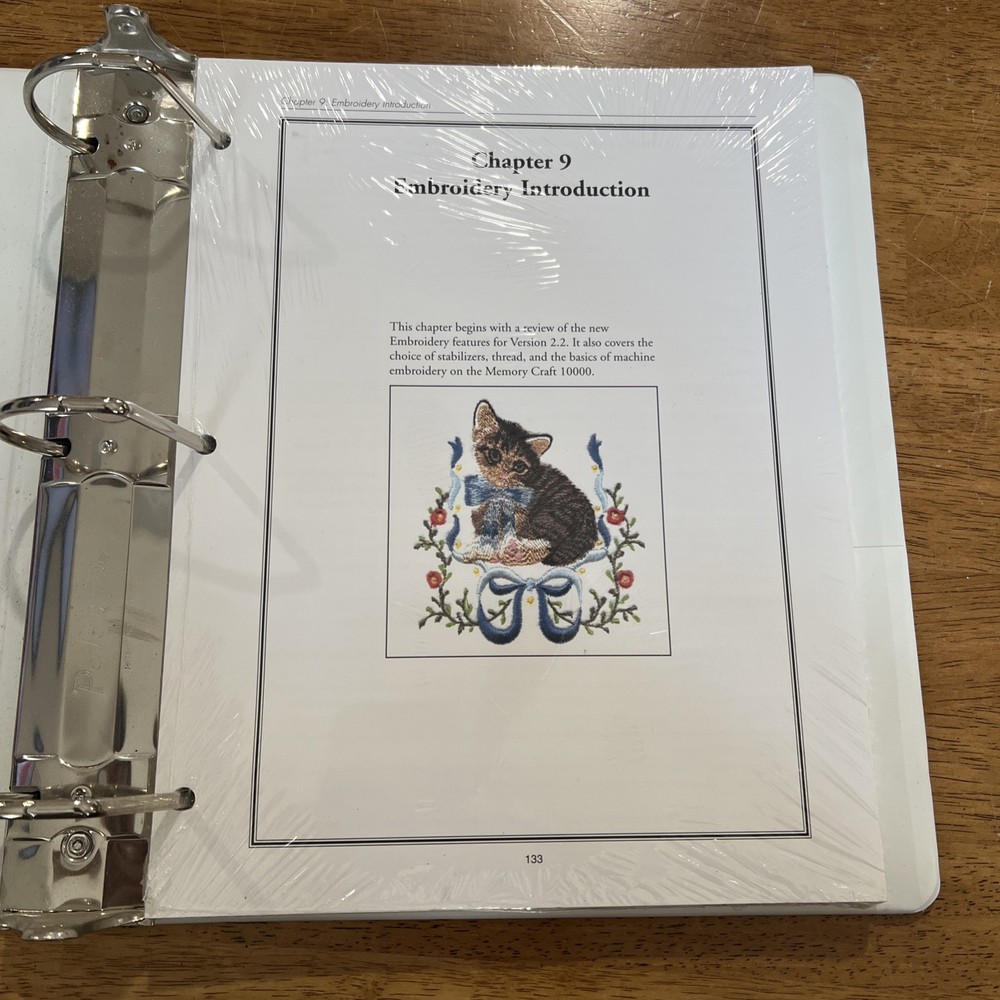 Janome Memory Craft Volume 2 Embroidery Workbook Chapter 9