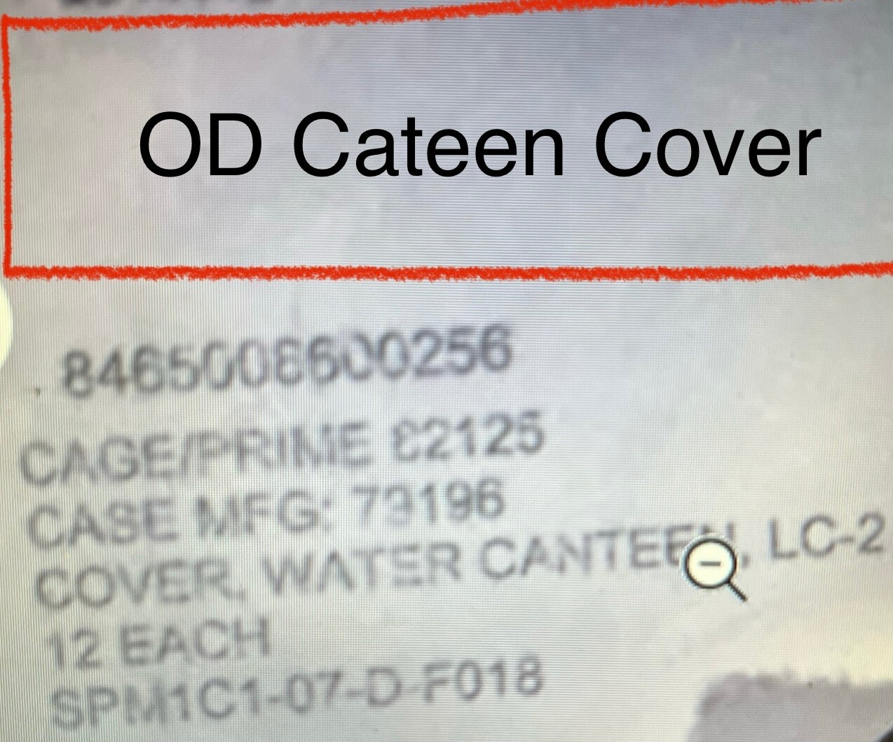 USGI New LC-2 One Quart Canteen Cover