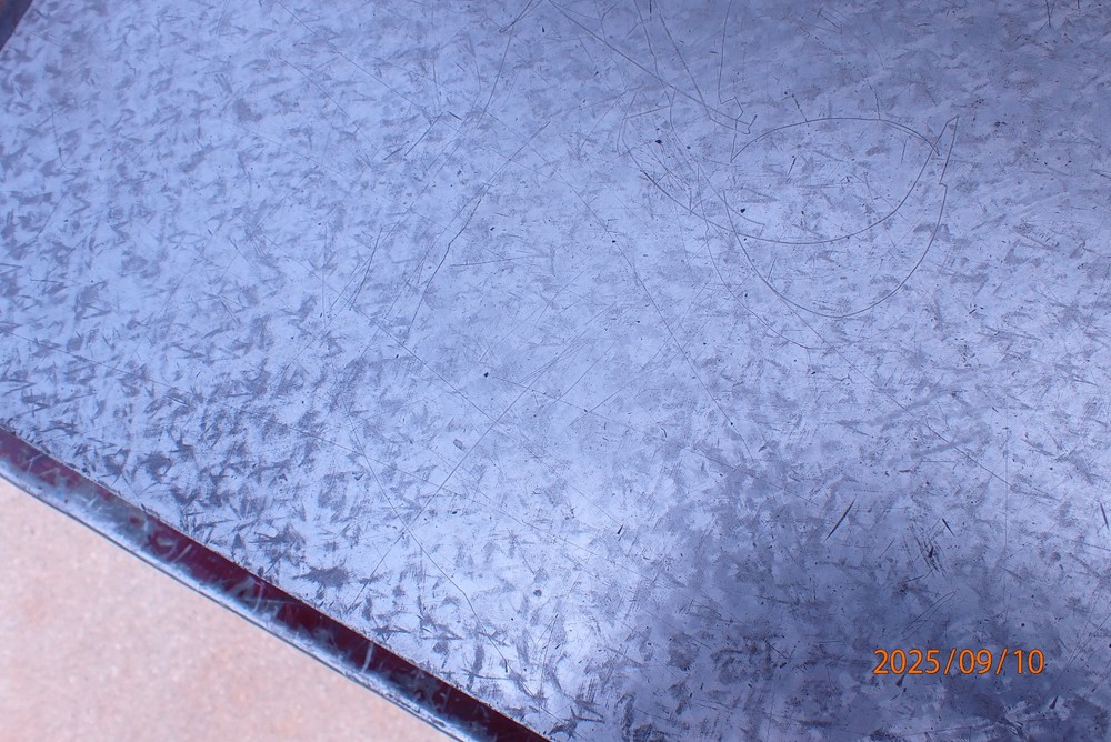 OLDER HEAVY IRON MACHINIST SURFACE PLATE SCRAPED WORK SURFACE
