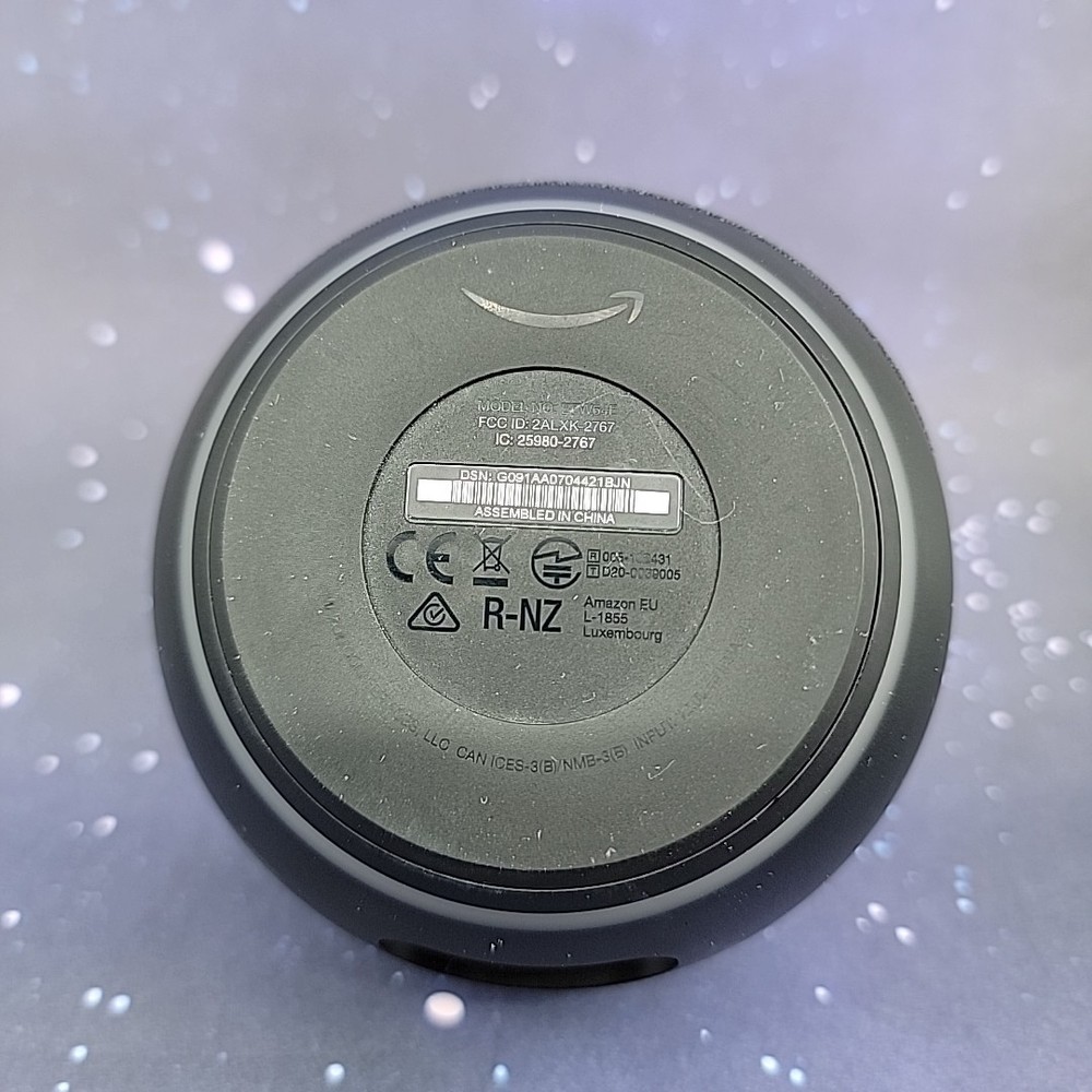 Amazon Echo Dot Smart Speaker w/Alexa B7W64E No Power Cable Untested