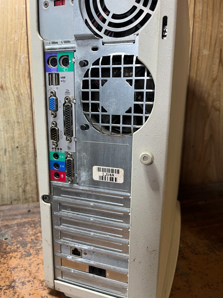 Vintage Dell Dimension V400 Retro Gaming Computer Serial Parallel ISA Floppy CD