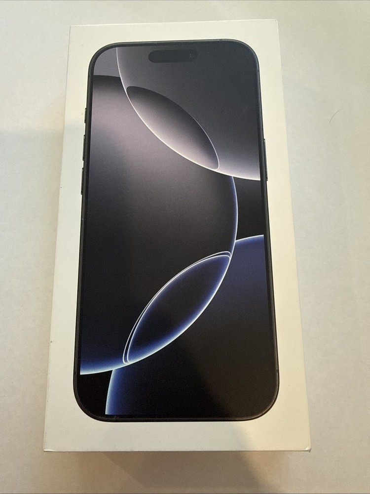 Original Apple Empty Box With Manual For iPhone 16 Pro Black Titanium