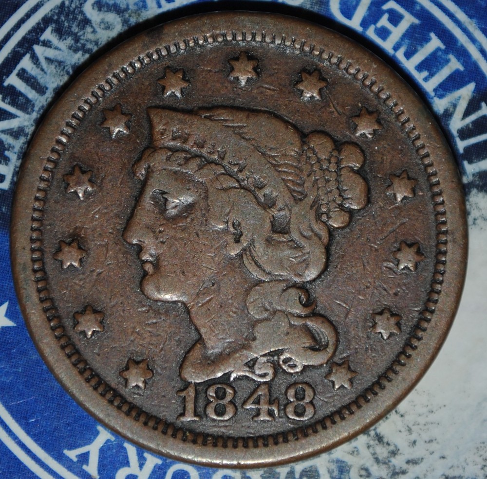1848 Large Cent   {{{{4912