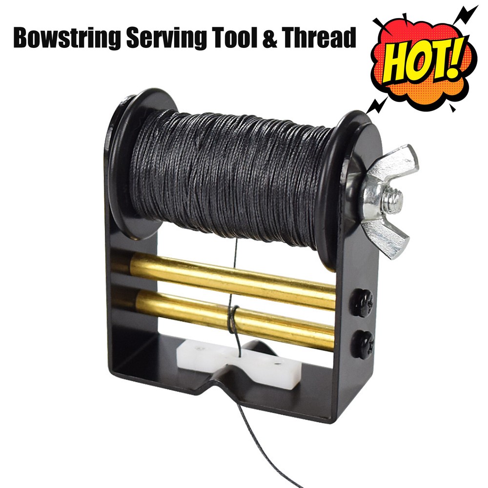 Archery Bow String Serving Thread Cord + Strings Serving Jig Tool Bowstring DIY