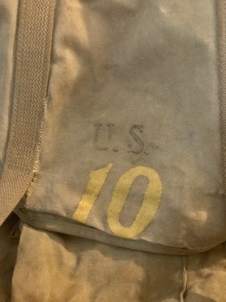 WWII US Army M1941 10th Mountain Division Backpack Rucksack & Frame w/10 on Face