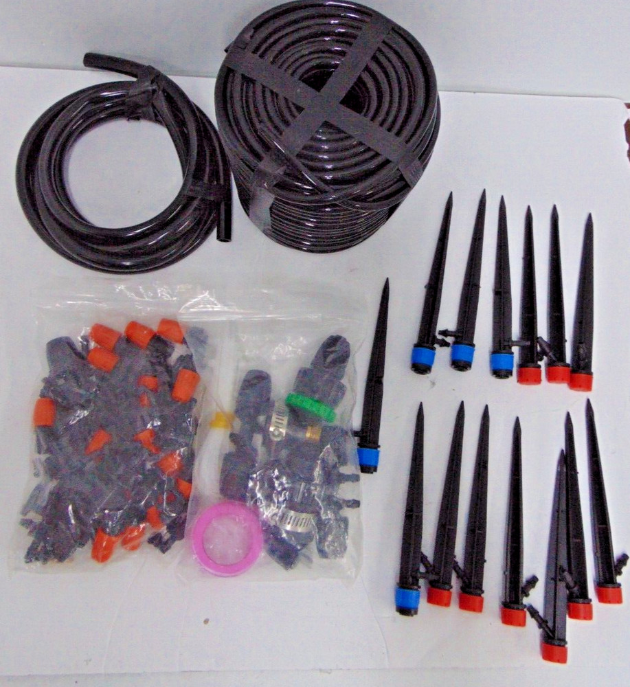 240FT Drip Irrigation System Kit, Automatic Garden Watering Misting System