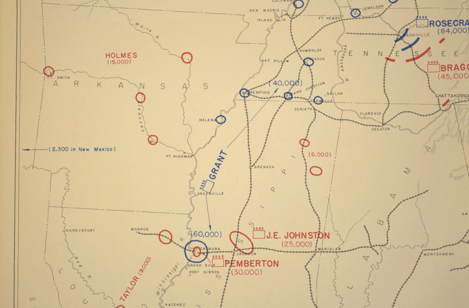 Overview Civil War Battlefield Map Army Positions Generals Situation June 1 1863