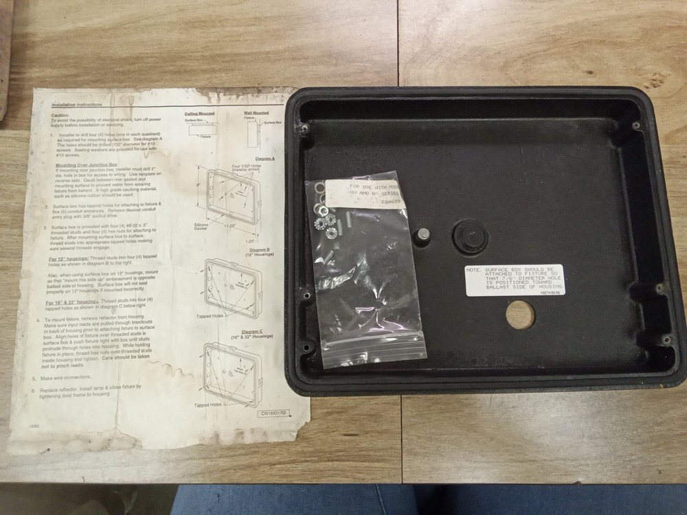 Beta Lighting Inc. BQSB-9000 Surface Box For E84689