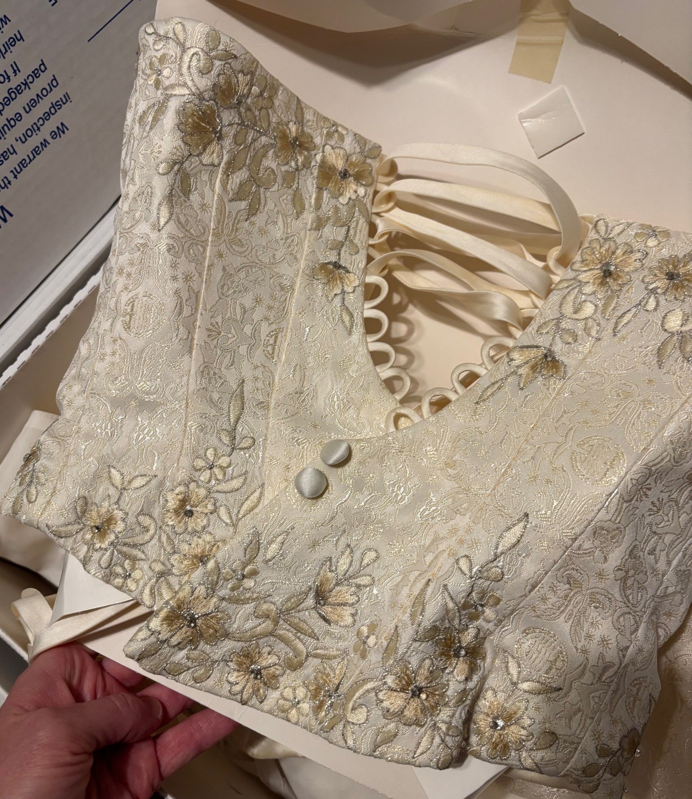 Anjolique wedding dress, Size 10, Ivory/Candlelight, Preowned