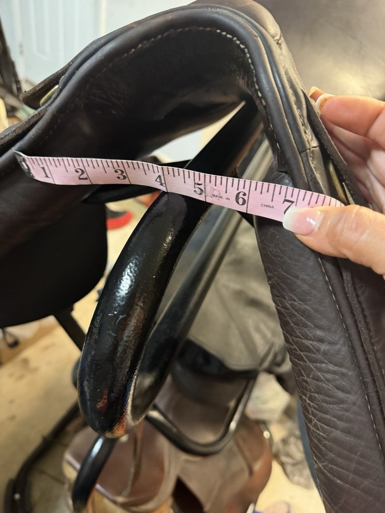 Bates Caprilli 17 Inch All Purpose Saddle Brown EUC