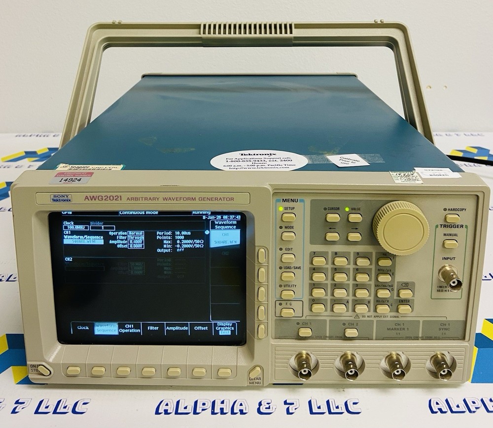 Sony Tektronix AWG2021 Arbitrary Waveform Generator