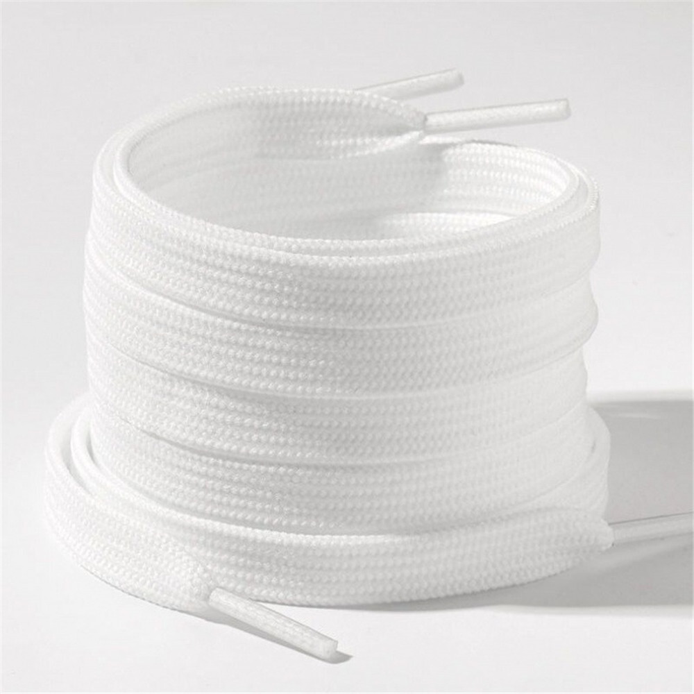 4pcs Polyester 120cm Double-Layer White Shoelaces Versatile Small White Shoes
