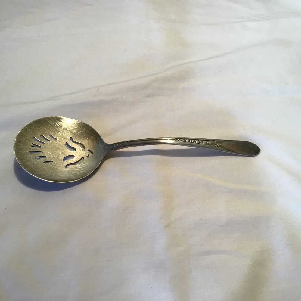 Wm. Rogers IS Fruit pattern tomato lifter