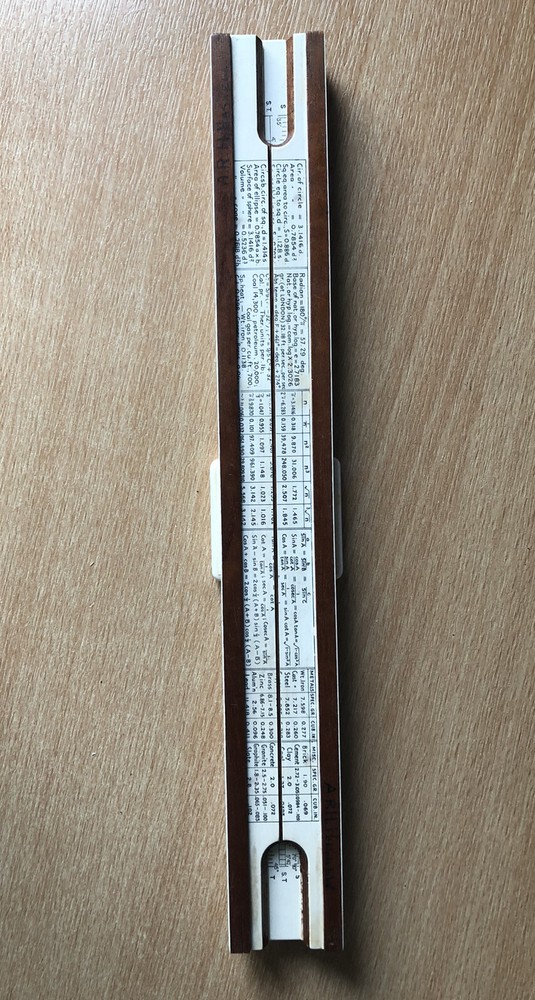 Vintage Technical Slide Rule With Box