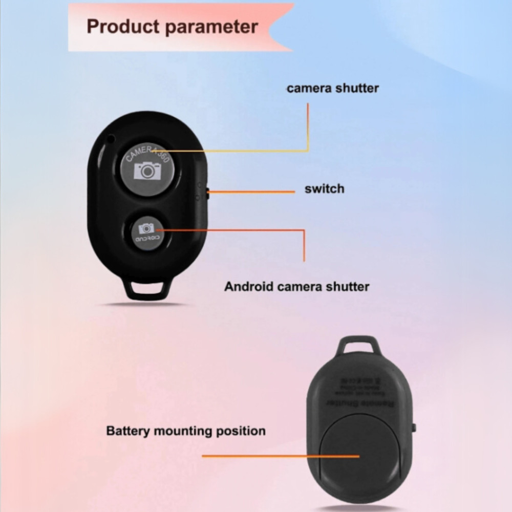 Wireless Camera Shutter Remote Control Compatible for IOS/Android Smart Phones