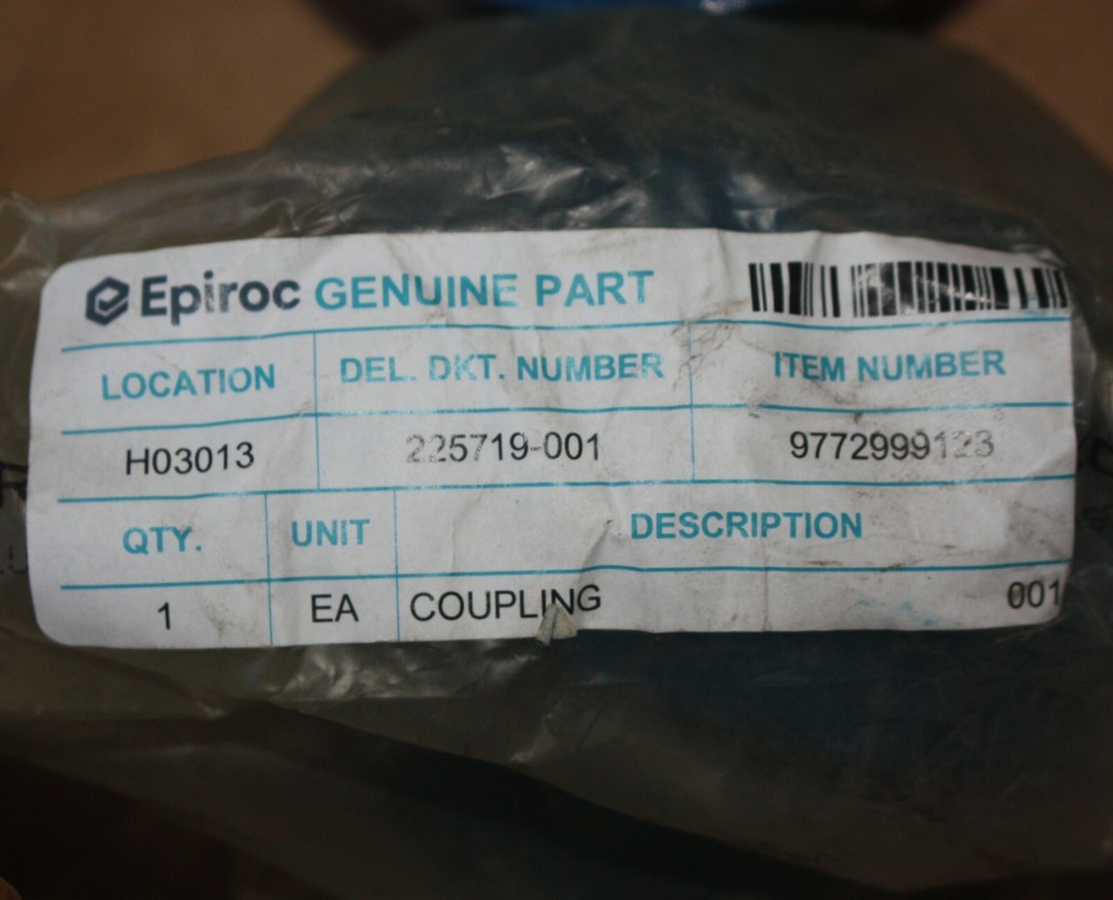 Atlas Copco EPIROC Drill Rig Pump Replacement Part 9772999123 Coupling