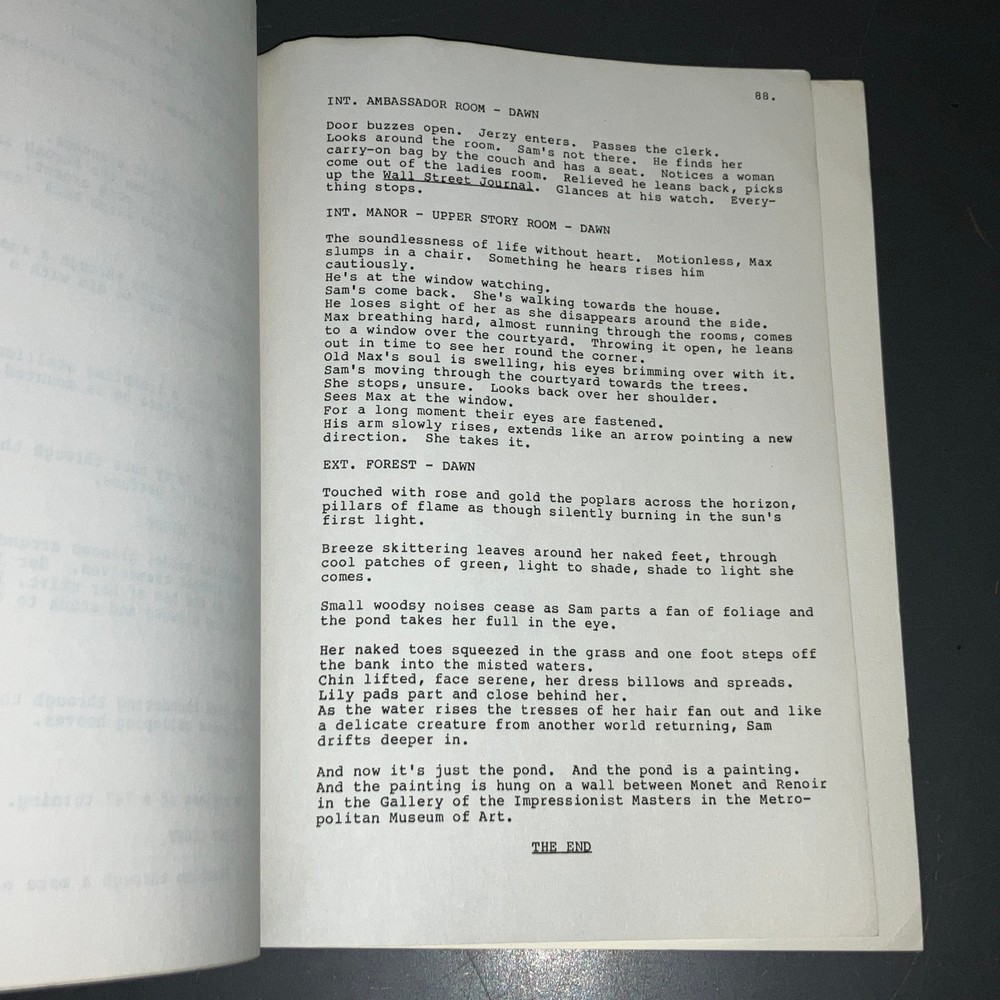 HAMPTON FRANCHER Unmade THE PAINTER ('86) Revised Draft + A&M Covers + COA!