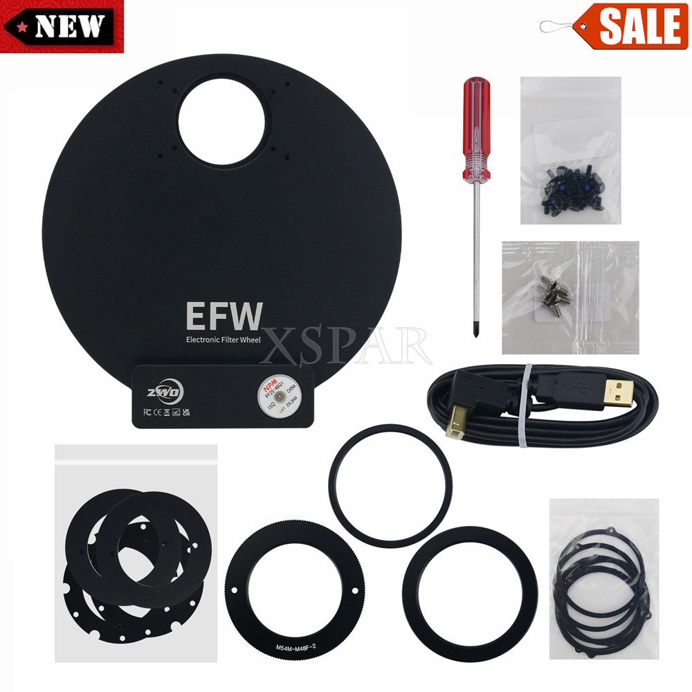 ZWO EFW7X2” EFW Electronic Filter Wheel 7-Position Support Filter ASCOM SDK ime#