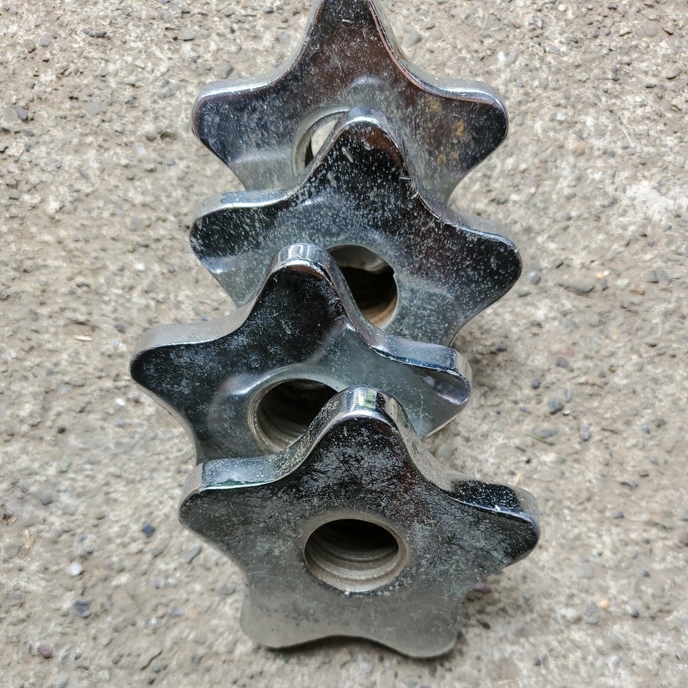 2 Pair Standard 1" Barbell Spinlock Collars Clamp