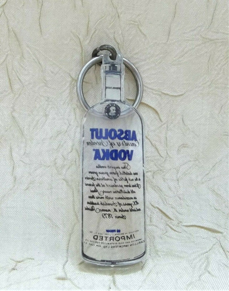Absolut Vodka Vintage Key Ring Acrylic Keychain