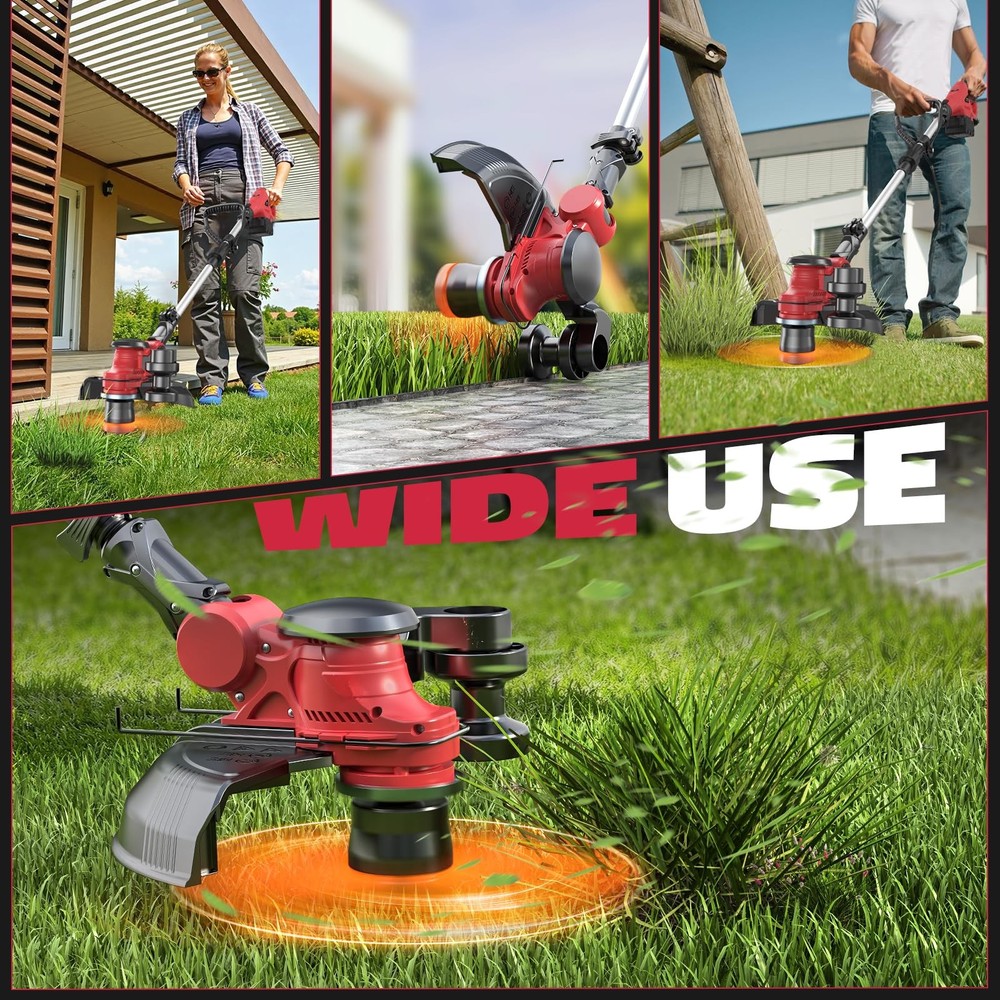 Cordless String Trimmer Compatible with Milwaukee 18V (Tool Only), Weed Eater...