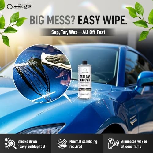 NanoSkin Tree Sap Remover 32 Oz. Instant, Safe Car Detailing Solution,Optimized