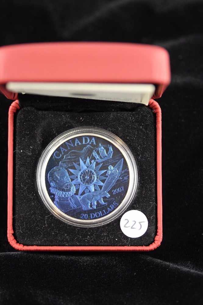 2007 Blue Plasma, RCM Proof Silver $20 Dollar Coin