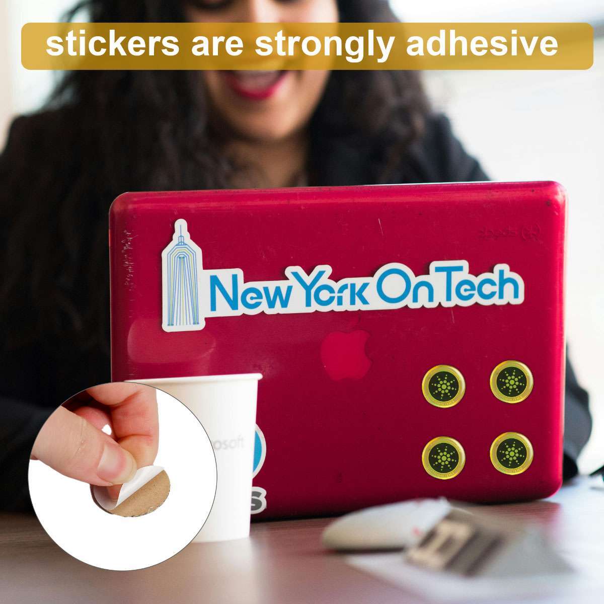 Silver Quantum Anti Radiation Shield 5G-EMF Protection Phones Laptops 6 Stickers