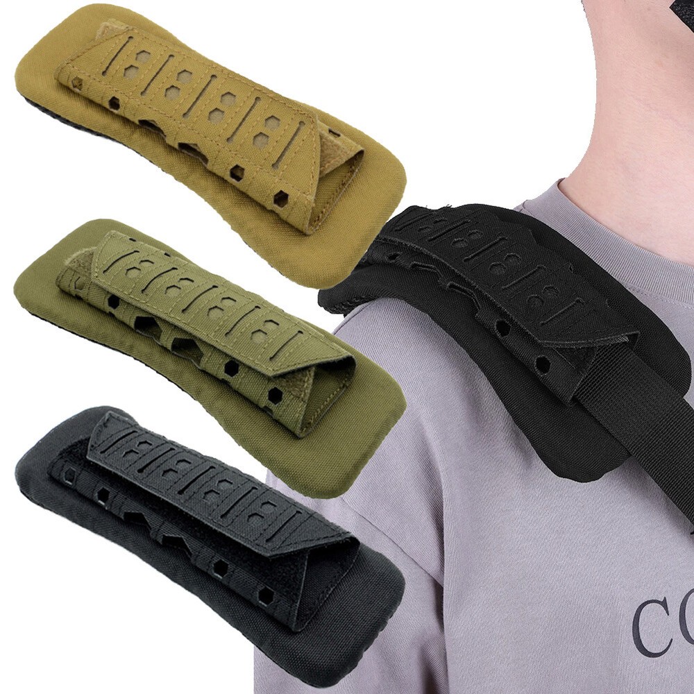 Tactical Mesh Vest Backpack Shoulder Strap Pad High Comfort High Stretch Padding