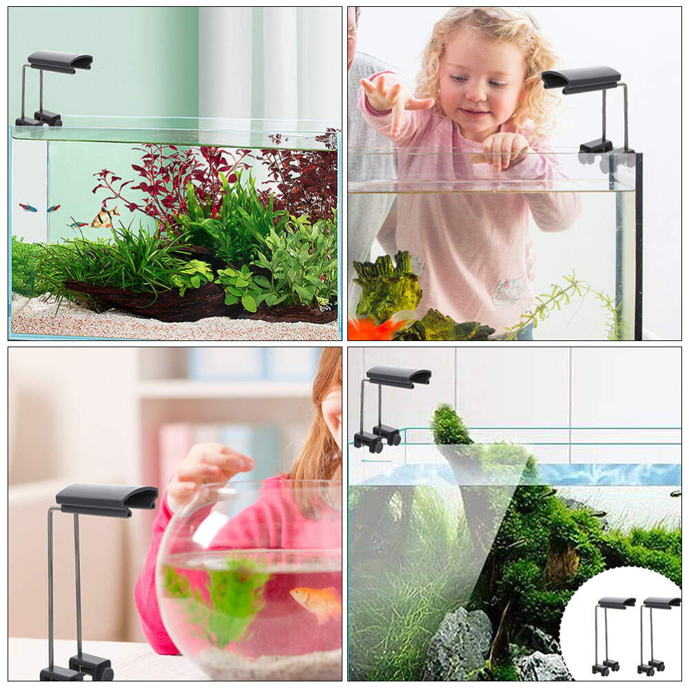 2PCS Aquarium Light Stand Aquarium Light Riser LED Adjustable Tank Mount Bracket